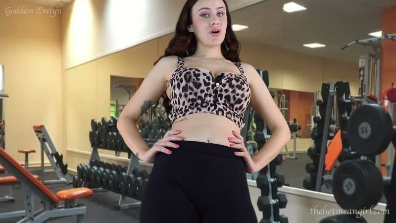 Goddess Evelyn - Cum In Your Pants Gym Perv 2