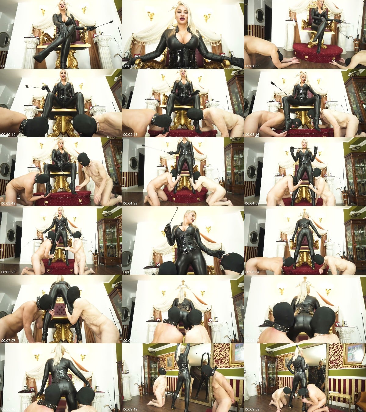 Goddess Samariel - leather worship session 6