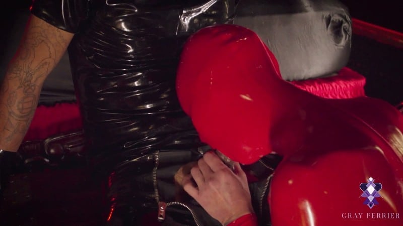 Gray Perrier - Latex and Bondage II - TS Gray Perrier Submits in Full Latex to Mickey Mod 3