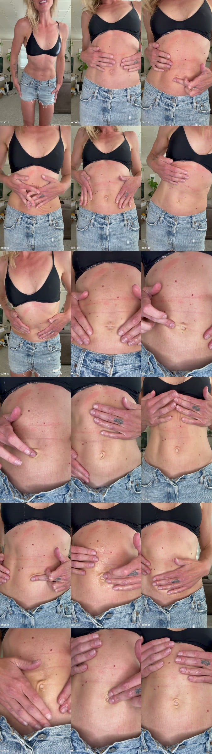 JodisLips - Bellybutton fingering and play 6