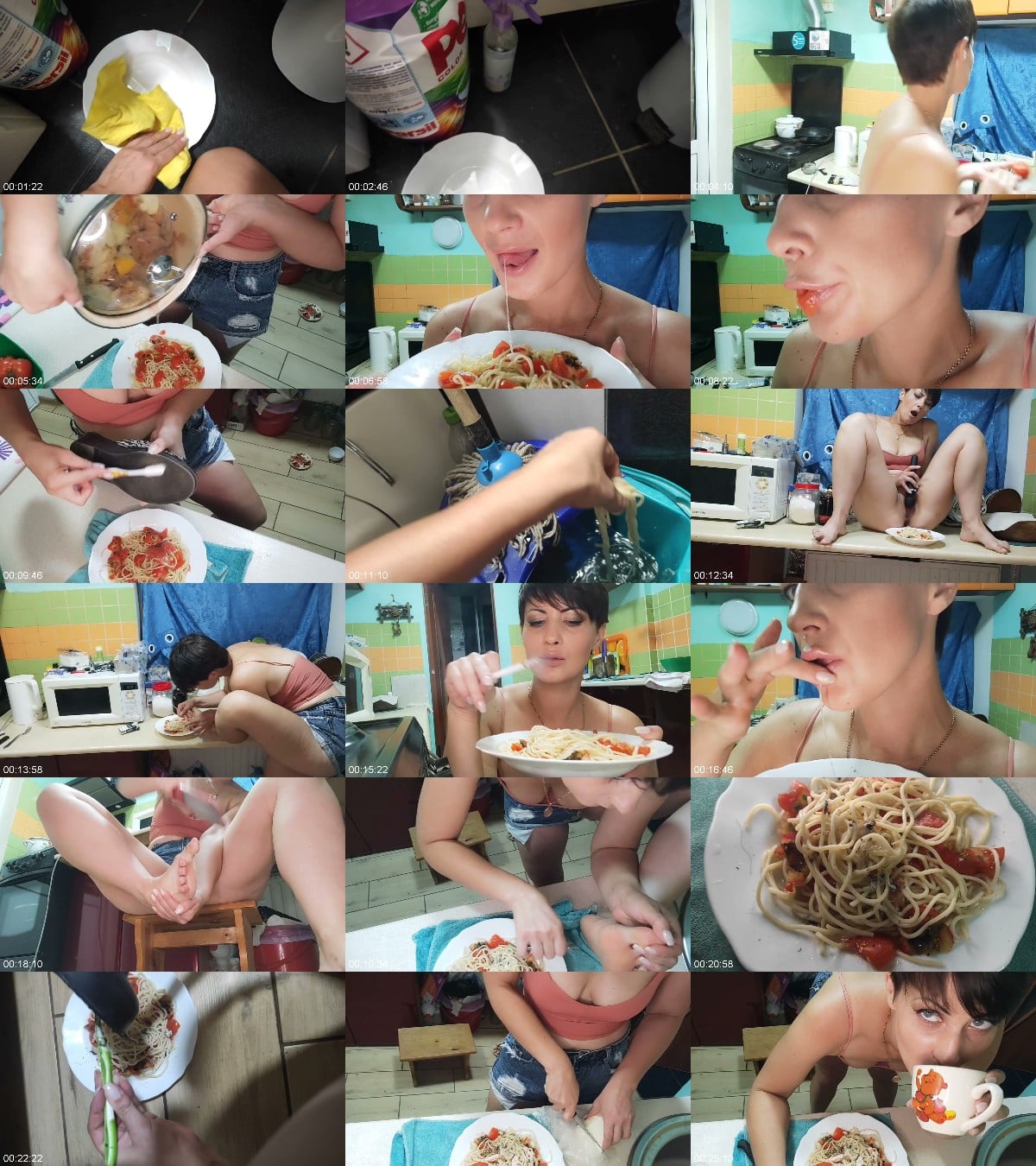 JuliaCrown - Cook disgust food pasta for slave 6