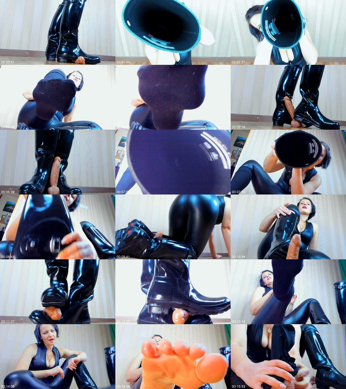 JuliaCrown - Hunters rubber boots CBT sniffing worship 6