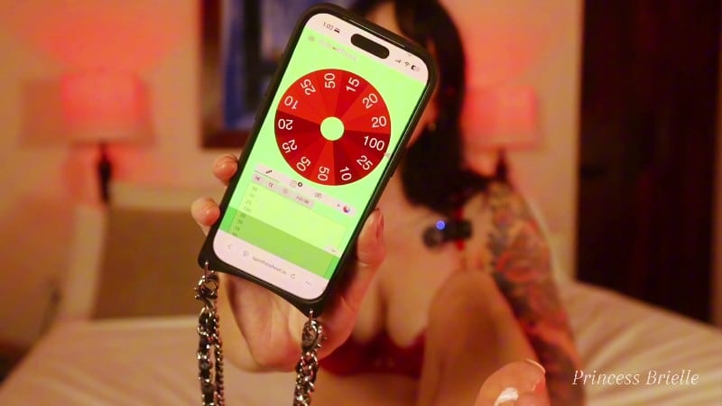 Princess Brielle FinDom FemDom - Spin for Soles FinDom Wheel Spin Game 1