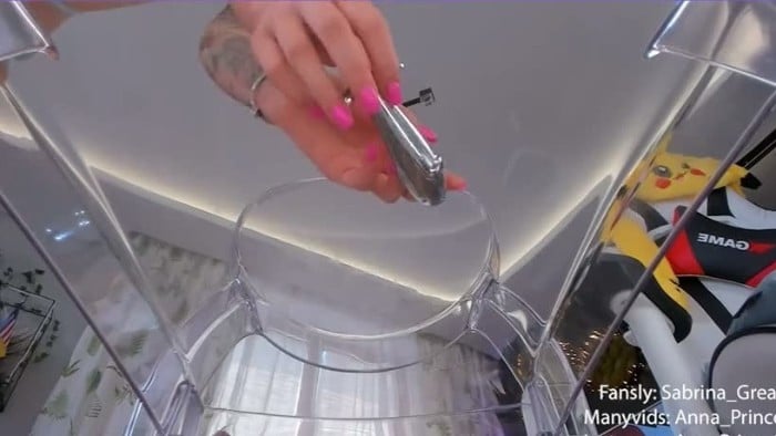 Ass Plugs With Backview Through Transparent Chair 2