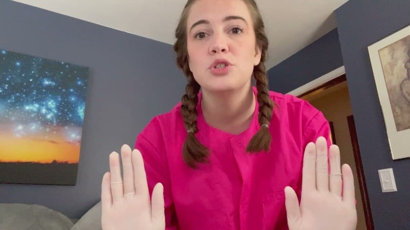 maggierosexo - gloved nurse checks and milks prostate 1