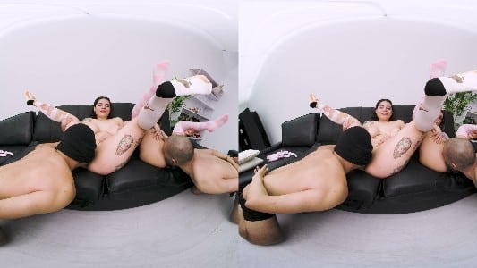 [PutalocuraVR] Lulita Star, Megan Love - Busty Girl Gets Cumfilled At The Creampie Gangbang (57115) (6k) 1