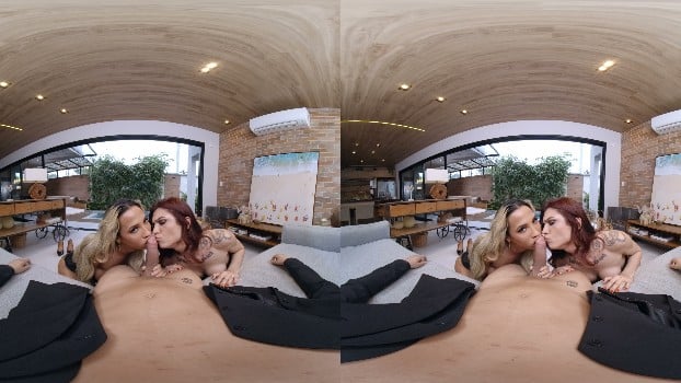 [VirtualRealTrans] Cassia Fernandez, Arya Santana - Sensual Threesome (8k) 1