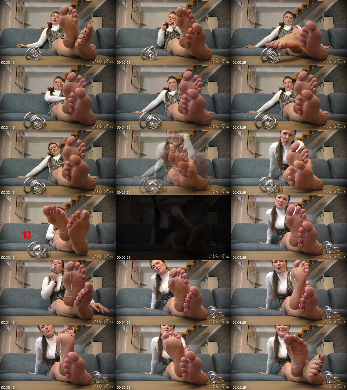 MissEvaDomina French - Precoce a mes pieds 3 - Encage pour plus de rapidite - SPH 6