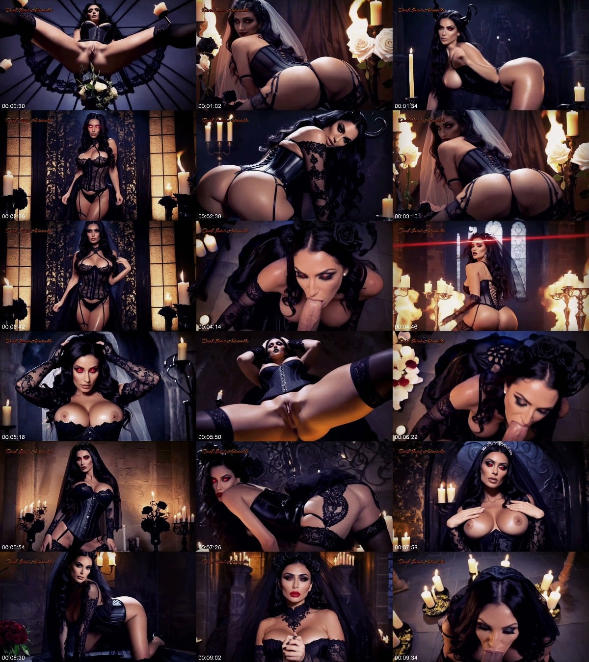 Mistress Misha Goldy - Black Wedding Night 6