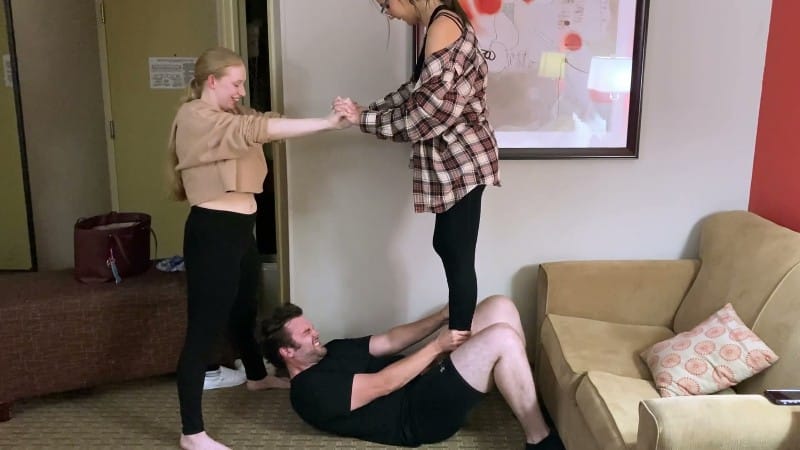 ONLYBALLKICKING - Two Girls Trampling Balls 3