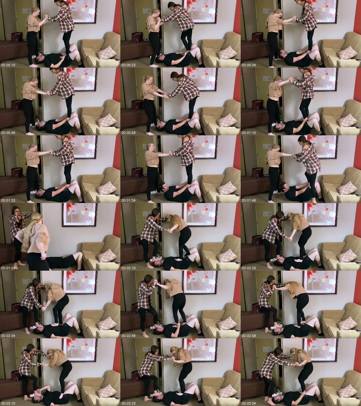 ONLYBALLKICKING - Two Girls Trampling Balls 6