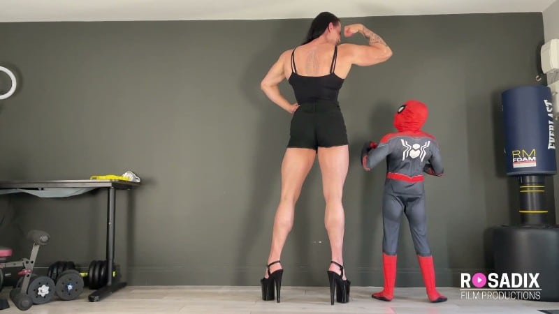 Rosadix - No Sympathy For Little Spidey Maria Wattel Vs Little Bodybuilder - Size Comparison 29